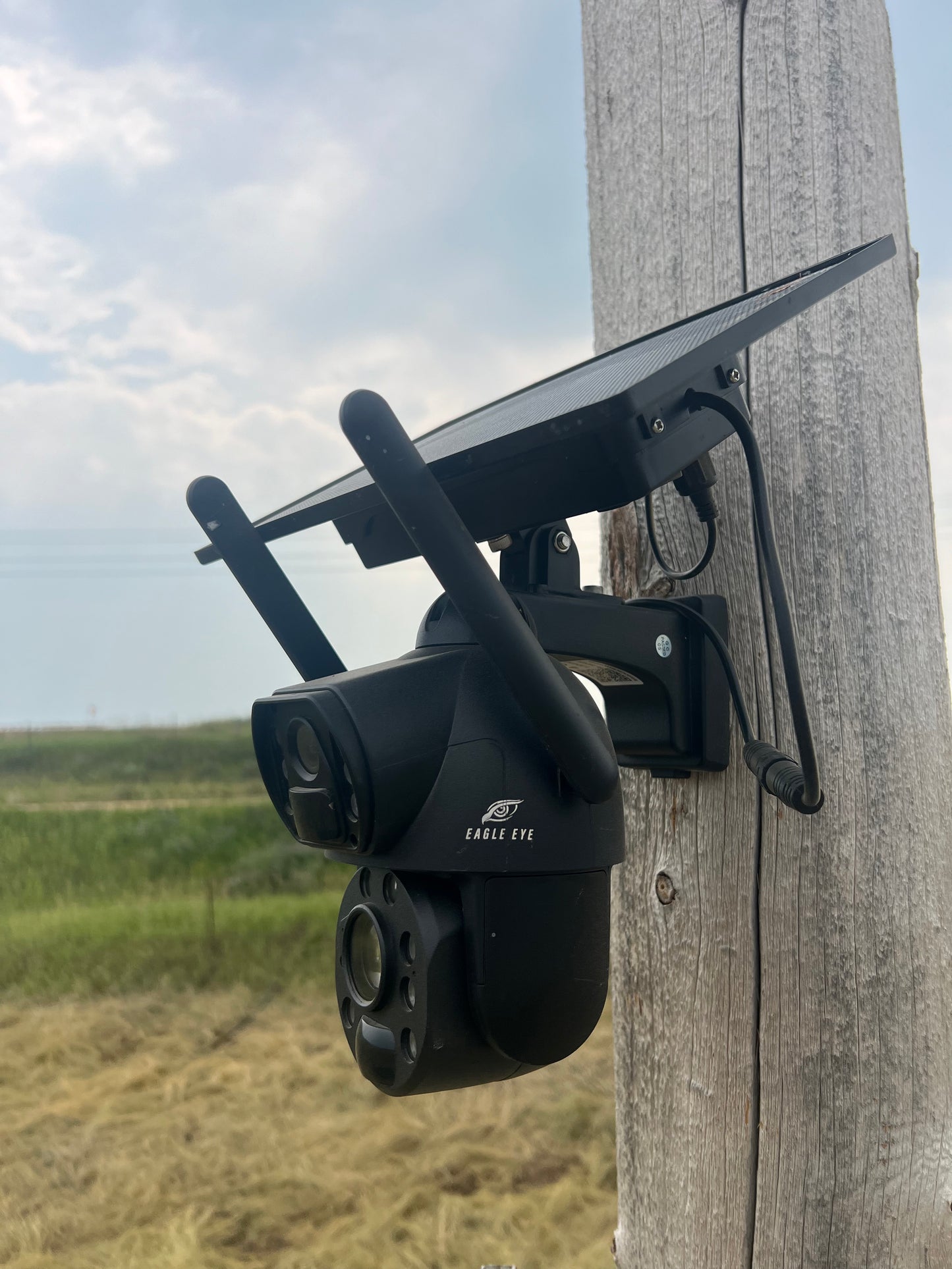 50x PTZ Cellular or Wifi Dual Lens Camera with 10Watt Solar Panel