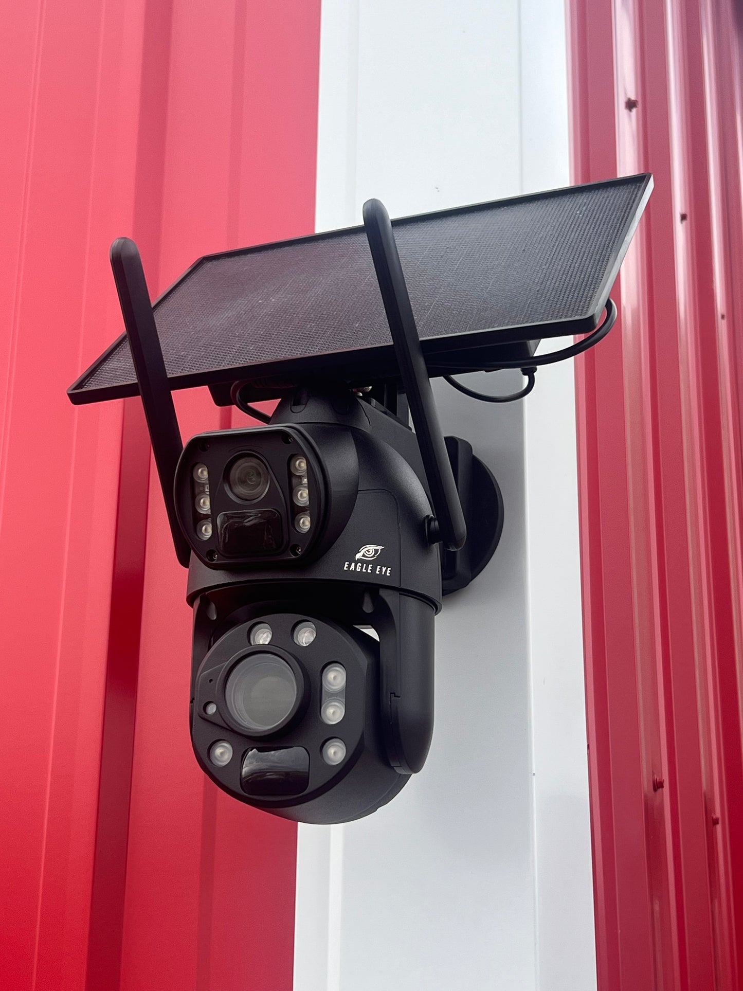 50x PTZ Cellular or Wifi Dual Lens Camera with 10Watt Solar Panel